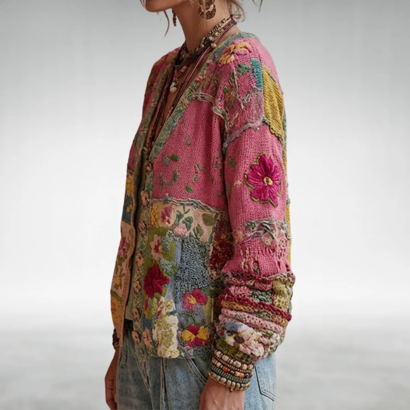 Maribel | Bohemian Patchwork Cardigan