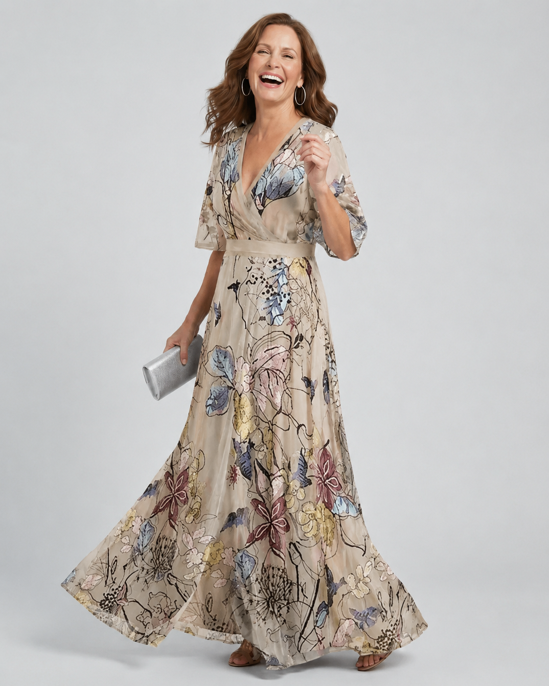 Selora | Halter Bloom Flow Maxi Dress