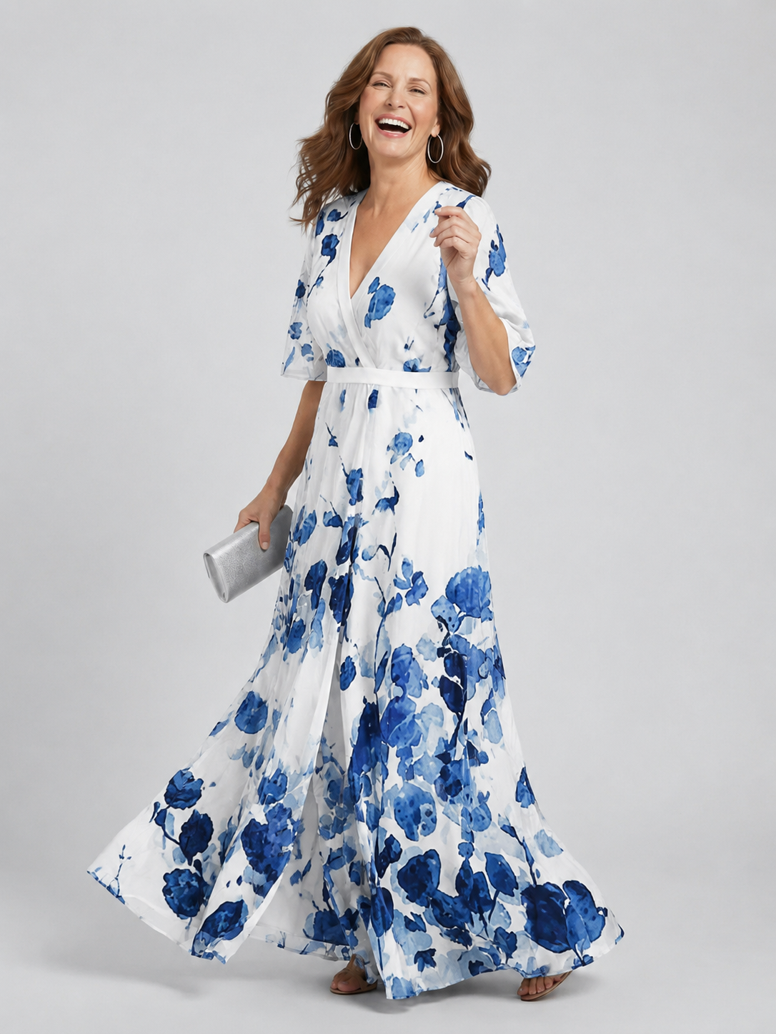 Selora | Halter Bloom Flow Maxi Dress