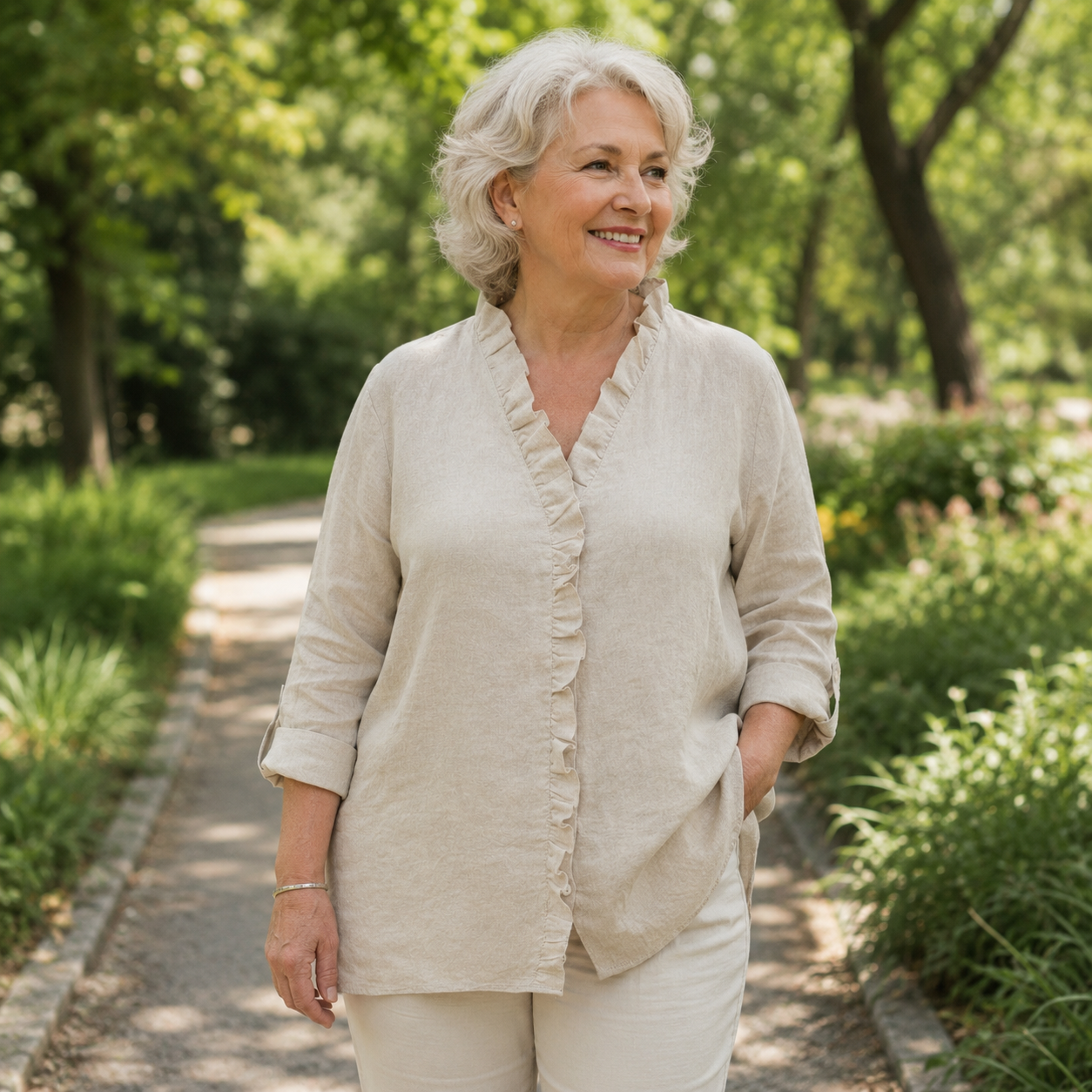 Sanelle | Elegant Ruffled Shirt